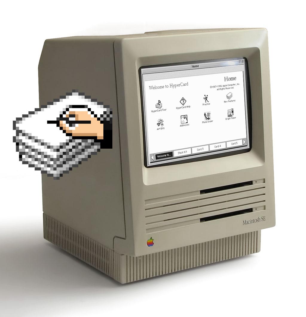 Mac SE with HyperCard